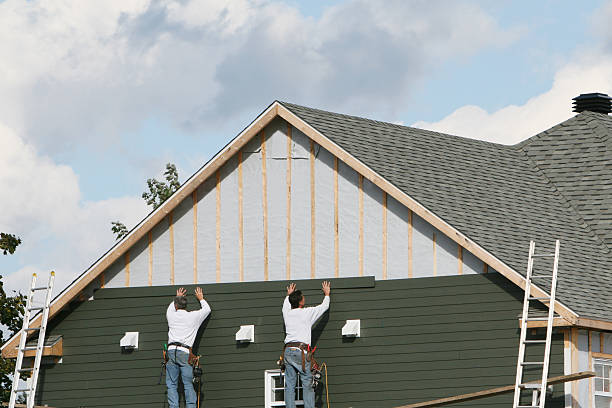 Professional Siding Repair technician working in Bailey, NC